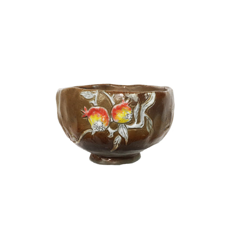 Teacup with flower pattern